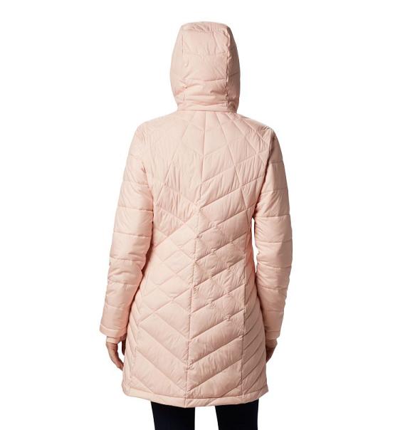 Columbia Heavenly Hooded Jacket Pink For Women's NZ63148 New Zealand